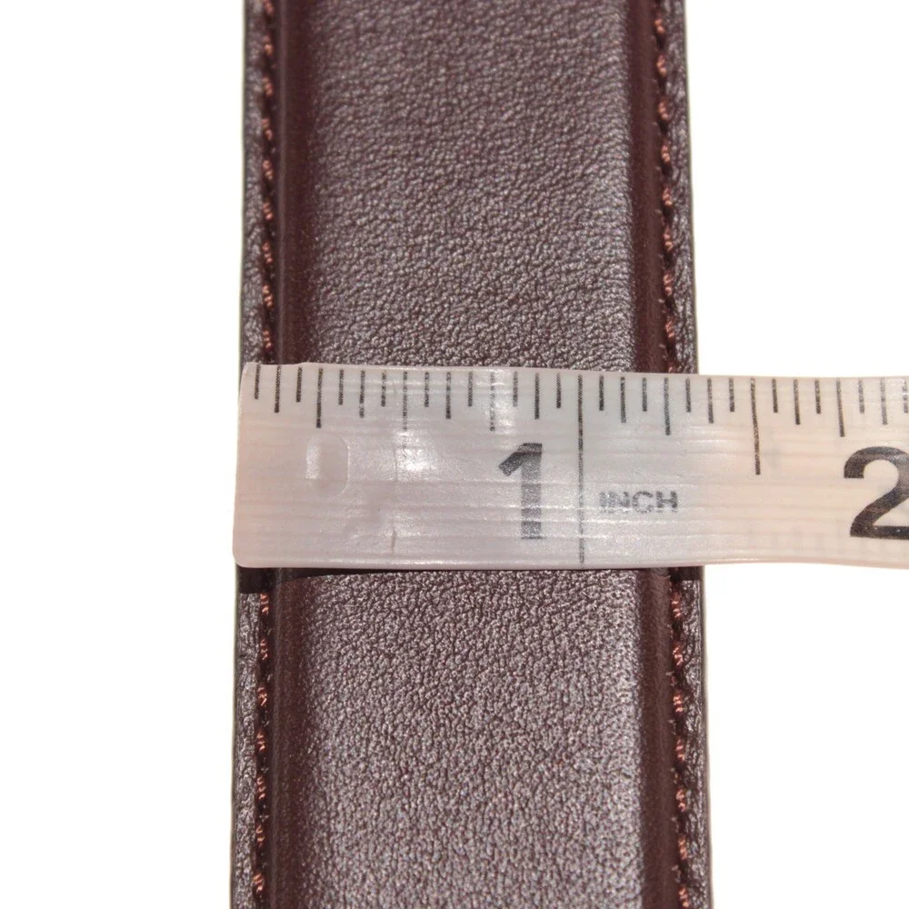 Di Bianco NWT Cut to Size Dress Belt In Solid Brown Leather One Size
